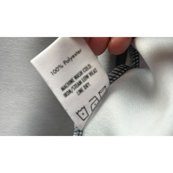 Pink+Dolphin Mens Track Jacket Blue Gray w/Pink Dolphin Sleeve Tape Logo XL - Picture 4 of 9